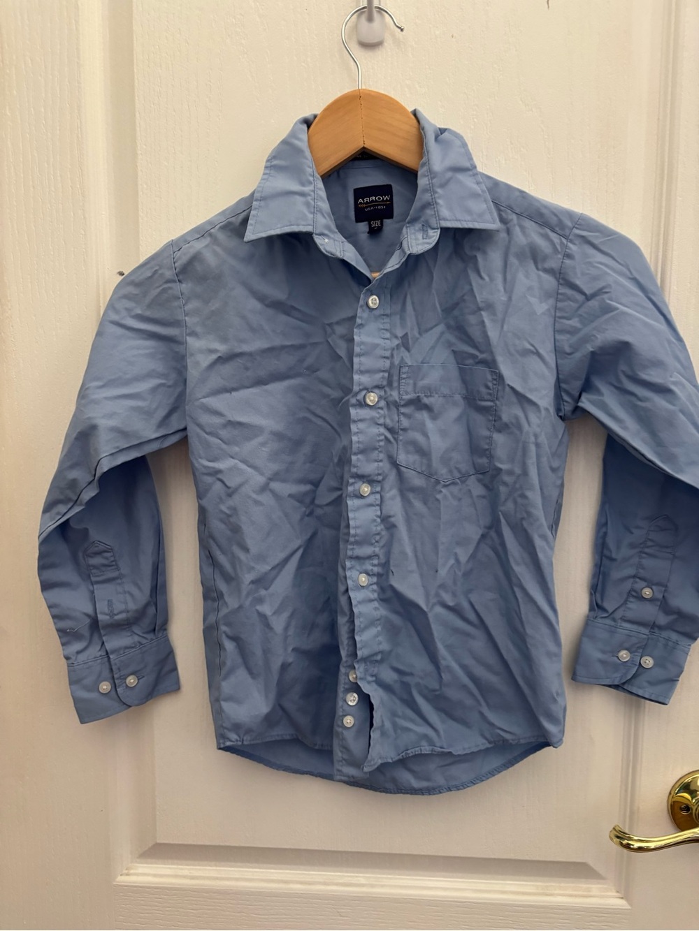 Arrow Boys Sky Blue Long-Sleeve Dress Shirt